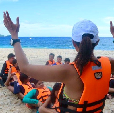 Water fun comes hand in hand with water safety on Danjugan Island’s marine and wildlife camp